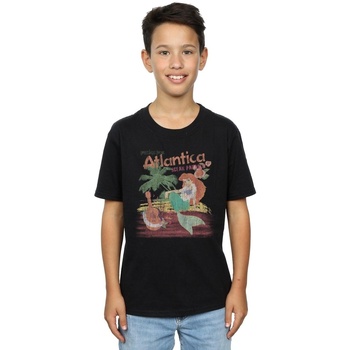 Vêtements Garçon T-shirts manches courtes Disney The Little Mermaid Greetings From Atlantica Noir