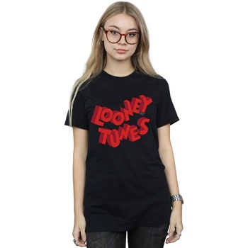 Vêtements Femme T-shirts manches longues Dessins Animés 3D Logo Noir