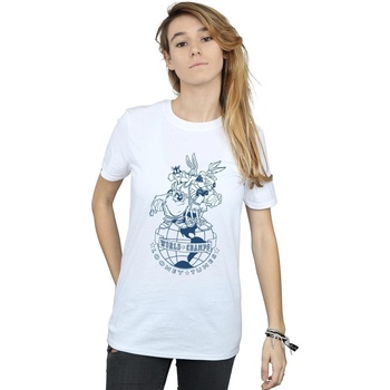 Vêtements Femme T-shirts manches longues Dessins Animés World Champs Blanc