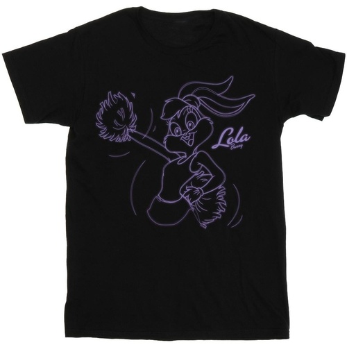 Vêtements Femme T-shirts manches longues Dessins Animés Lola Bunny Glow Noir