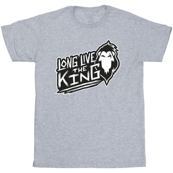 Vêtements Homme T-shirts manches longues Disney The Lion King The King Gris