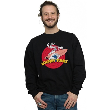 Vêtements Homme Sweats Dessins Animés Bugs Bunny Surfing Noir