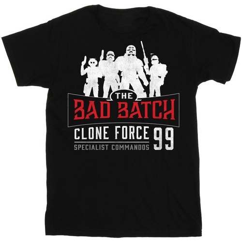 Vêtements Garçon T-shirts manches courtes Disney Clone Force 99 Noir