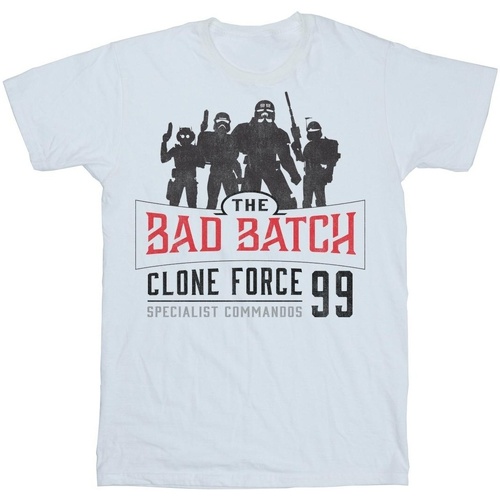 Vêtements Garçon T-shirts manches courtes Disney Clone Force 99 Blanc