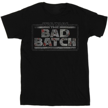 Vêtements Garçon T-shirts manches courtes Disney The Bad Batch Texture Logo Noir
