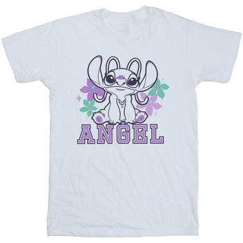 Vêtements Homme T-shirts manches longues Disney Lilo & Stitch Angel Blanc