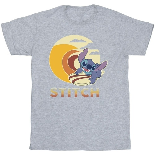 Vêtements Homme T-shirts manches longues Disney Lilo & Stitch Summer Waves Gris