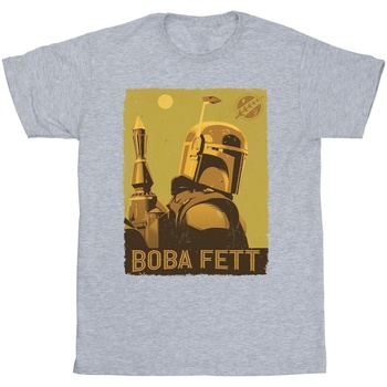 Vêtements Garçon T-shirts manches courtes Disney The Book Of Boba Fett Planetary Stare Gris