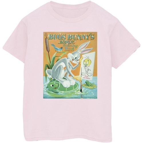 Vêtements Femme T-shirts manches longues Dessins Animés Bugs Bunny Colouring Book Rouge
