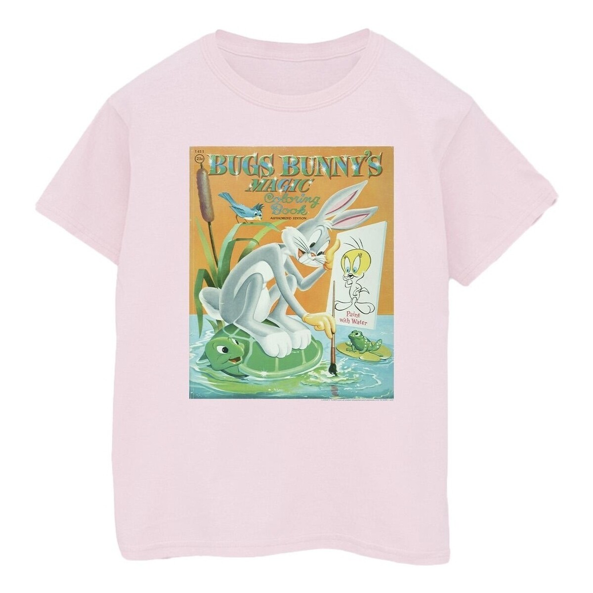 Vêtements Femme T-shirts manches longues Dessins Animés Bugs Bunny Colouring Book Rouge
