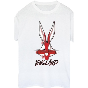 Vêtements Femme T-shirts manches longues Dessins Animés Bugs England Face Blanc