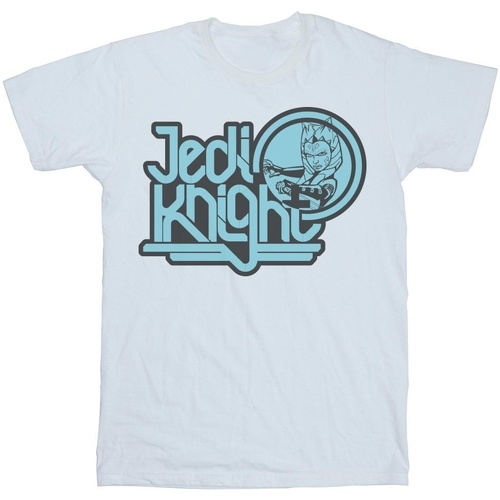 Vêtements Garçon T-shirts manches courtes Disney Clone Wars Jedi Knight Ahsoka Blanc