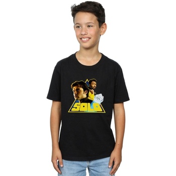 Vêtements Garçon T-shirts manches courtes Disney Solo Retro Triangle Noir