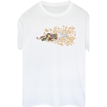 Vêtements Femme T-shirts manches longues Dessins Animés ACME Doodles Wile E Coyote Blanc