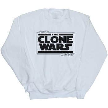 Vêtements Fille Sweats Disney Clone Wars Logo Blanc