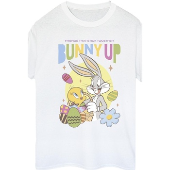 Vêtements Femme T-shirts manches longues Dessins Animés Bunny Up Blanc