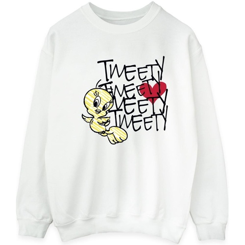 Vêtements Homme Sweats Dessins Animés Tweety Love Heart Blanc