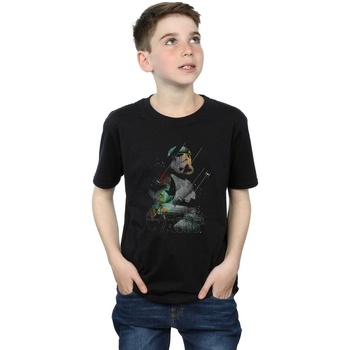 Vêlong Garçon T-shirts manches courtes Disney  Noir