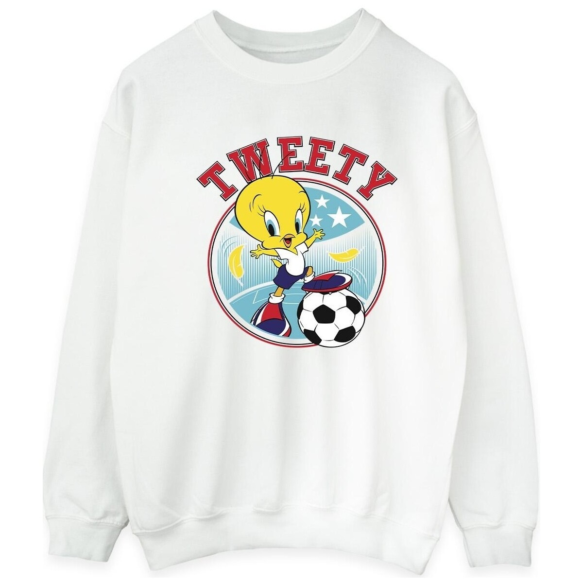 Vêtements Homme Sweats Dessins Animés Tweety Football Circle Blanc