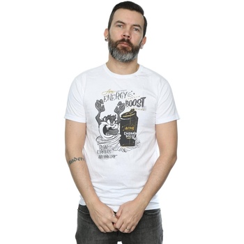 Vêtements Homme T-shirts manches longues Dessins Animés Taz Energy Boost Blanc