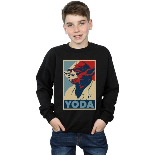 Vêtements Garçon Sweats Disney Yoda Poster Noir