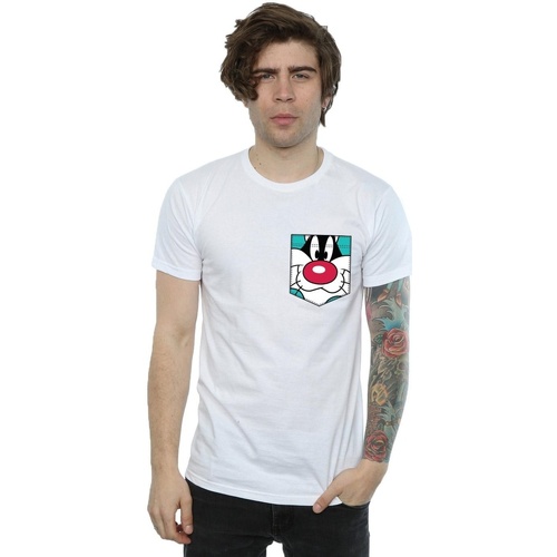 Vêtements Homme T-shirts manches longues Dessins Animés New Balance Striped Accelerate Kurzärmeliges T-shirt Blanc