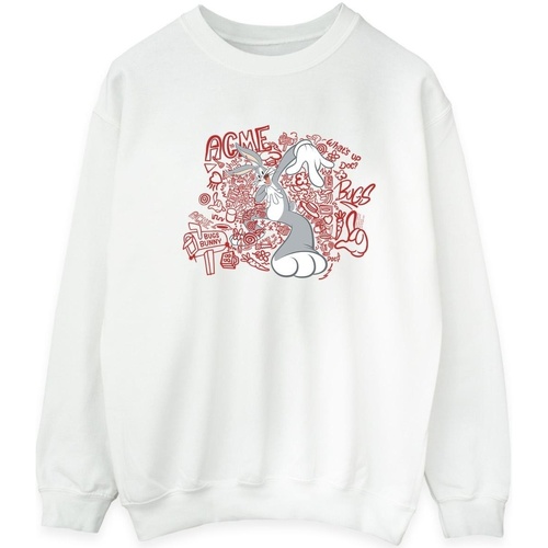 Vêtements Homme Sweats Dessins Animés ACME Doodles Bugs Bunny Blanc