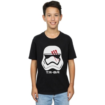 Vêtements Garçon T-shirts manches courtes Disney Force Awakens Stormtrooper Finn Traitor Noir