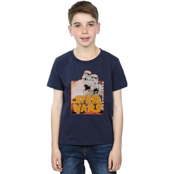 Vêtements Garçon T-shirts manches courtes Disney Stormtrooper Assault Bleu