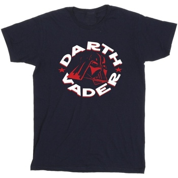 Vêtements Garçon T-shirts manches courtes Disney Darth Vader Badge Bleu