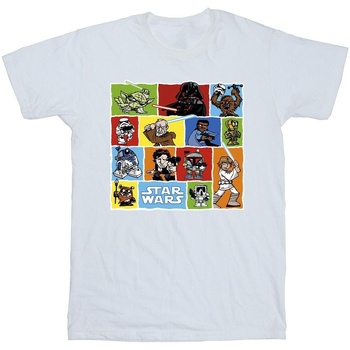 Vêtements Garçon T-shirts manches courtes Disney Comic Drawing Montage Blanc