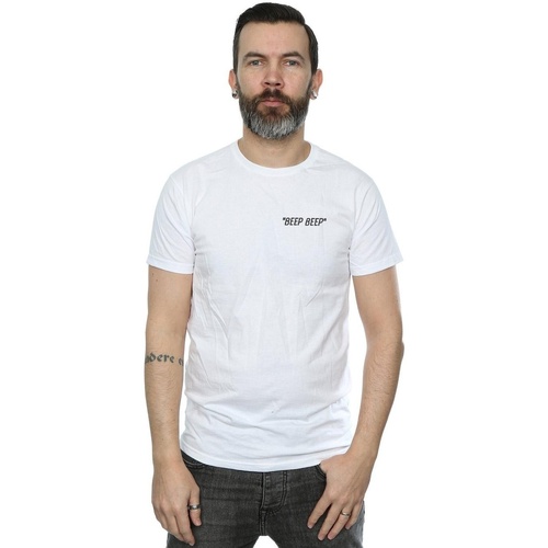 Vêtements Homme T-shirts manches longues Dessins Animés Beep Beep Breast Print Blanc