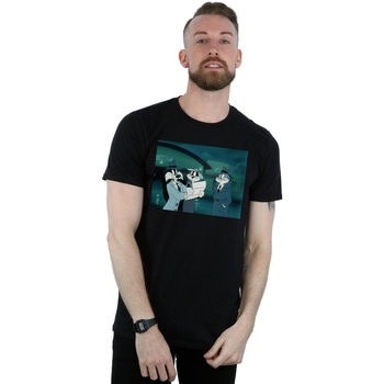 Vêtements Homme T-shirts manches longues Dessins Animés Bugs Bunny Sylvester Letter Noir