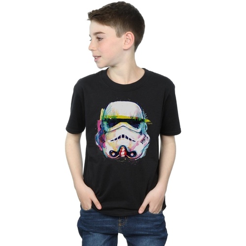 Vêtements Garçon T-shirts manches courtes Disney Stormtrooper Command Art Noir