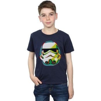 Vêtements Garçon T-shirts manches courtes Disney Stormtrooper Command Grafitti Bleu