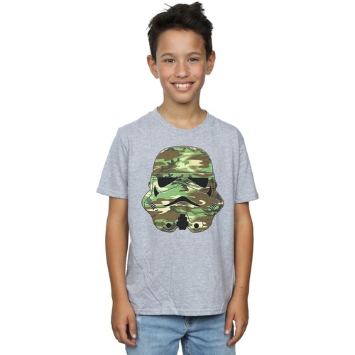 Vêtements Garçon T-shirts manches courtes Disney Stormtrooper Command Camo Gris