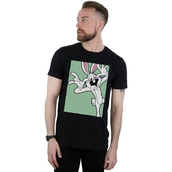 Vêtements Homme T-shirts manches longues Dessins Animés Bugs Bunny Funny Face Noir