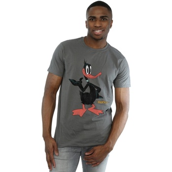 Vêtements Homme T-shirts manches longues Dessins Animés Daffy Duck Distressed Multicolore