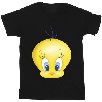 Vêtements Homme T-shirts manches longues Dessins Animés Tweety Face Noir