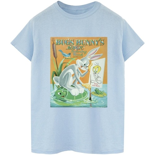 Vêtements Homme T-shirts manches longues Dessins Animés Bugs Bunny Colouring Book Bleu