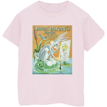 Vêtements Homme T-shirts manches longues Dessins Animés Bugs Bunny Colouring Book Rouge