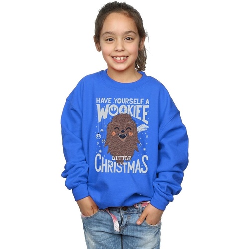 Vêtements Fille Sweats Disney Wookiee Little Christmas Bleu