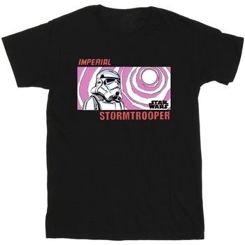Vêtements Fille T-shirts manches longues Disney Imperial Stormtrooper Noir