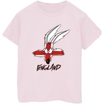 Vêtements Homme T-shirts manches longues Dessins Animés Coyote England Face Rouge