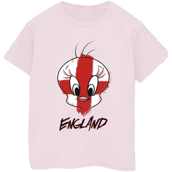 Vêtements Homme T-shirts manches longues Dessins Animés Tweety England Face Rouge