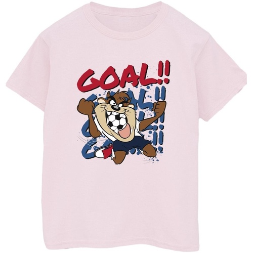 Vêtements Homme T-shirts manches longues Dessins Animés Taz Goal Goal Goal Rouge