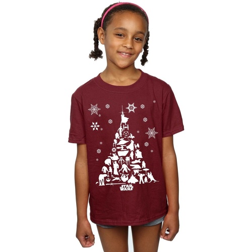 Vêtements Fille T-shirts manches longues Disney Christmas Tree Multicolore