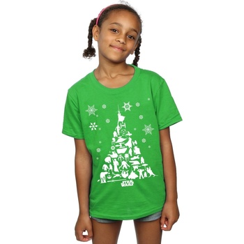 Vêtements Fille T-shirts manches longues Disney Christmas Tree Vert
