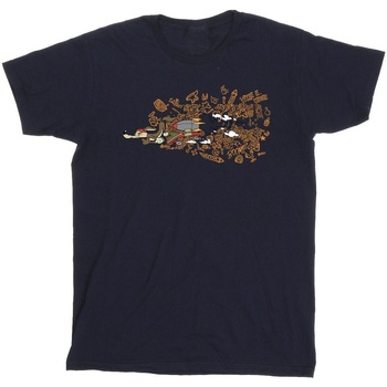Vêtements Homme T-shirts manches longues Dessins Animés ACME Doodles Wile E Coyote Bleu