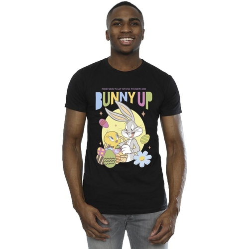 Vêtements Homme T-shirts manches longues Dessins Animés Bunny Up Noir
